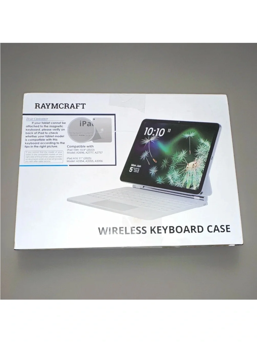 RAYMCRAFT iPad 10th Gen 10.9” iPad A16 11th 11” Bluetooth Touchpad Case Purple